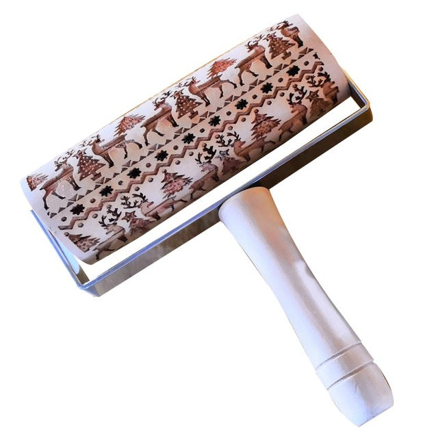 EMBOSSED HOLIDAY ROLLING PINS - Christmas Ornament