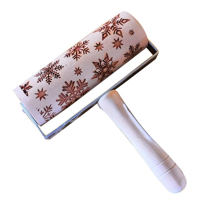 EMBOSSED HOLIDAY ROLLING PINS - Christmas Ornament