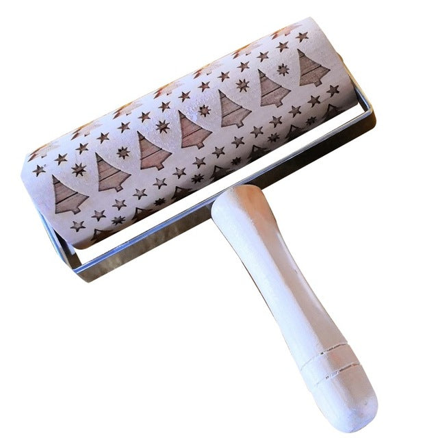 EMBOSSED HOLIDAY ROLLING PINS - Christmas Ornament